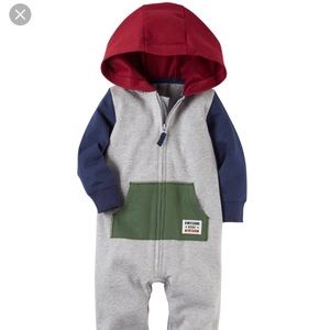 Carter’s Hooded French Terry Jumpsuit